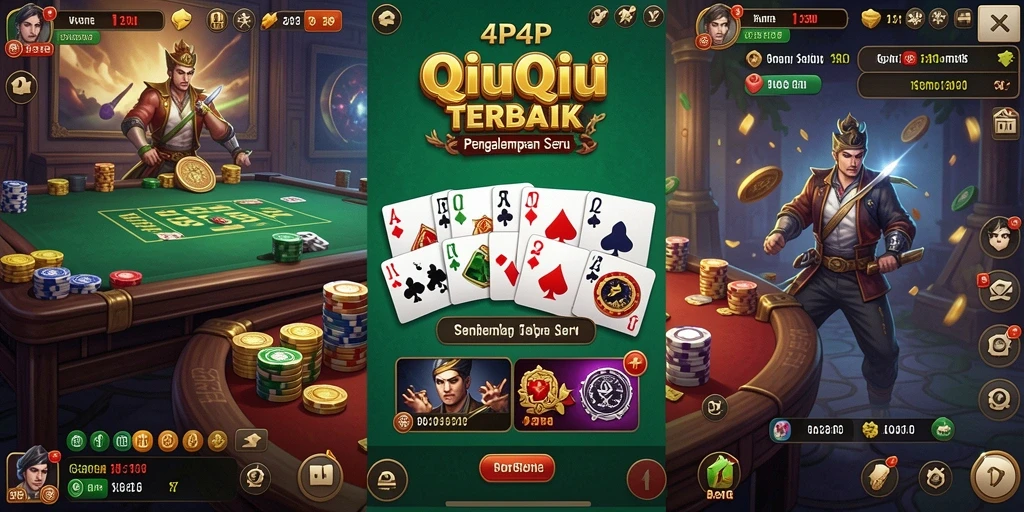 Tampilan gameplay QiuQiu yang menarik di 4P4P.