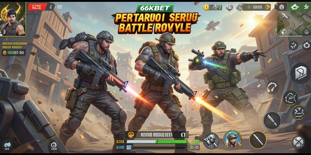 Tampilan aksi memukau dalam 66KBET, pertempuran Battle Royale yang mendebarkan.