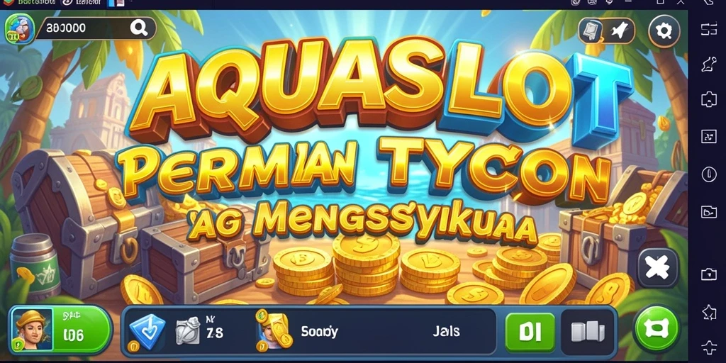 Tampilan gameplay AQUASLOT dengan berbagai pilihan mesin slot.