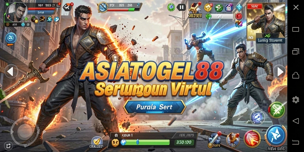 Gameplay intens dengan pertarungan seru di ASIATOGEL88.