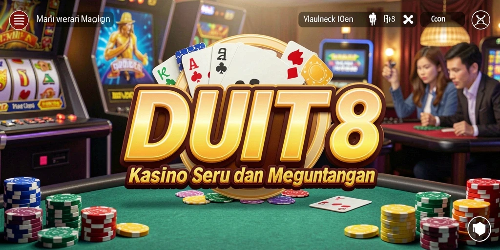 Screenshot gameplay DUIT8 yang menampilkan suasana bermain Kasino yang seru.