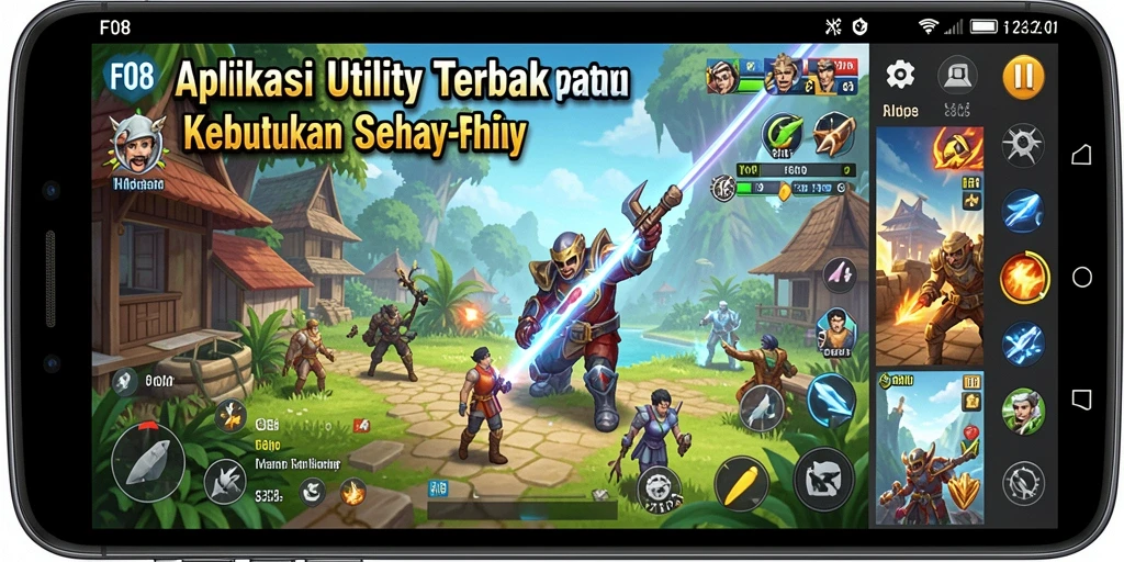 Tampilan screenshot utama F08 menampilkan fitur pencatatan dan pengingat yang efisien.