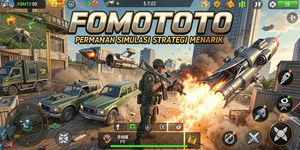 Tangkapan layar FOMOTOTO menampilkan gameplay menarik dan strategi cerdas.
