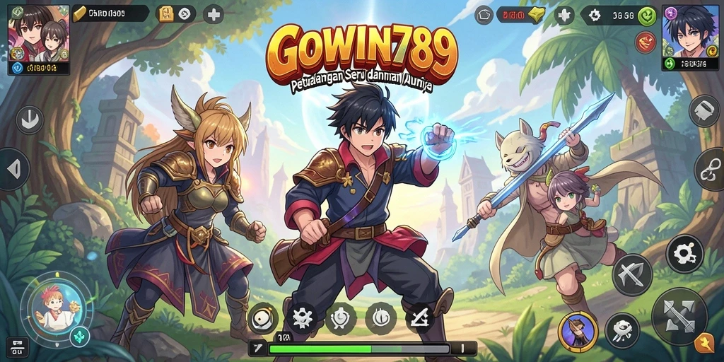 Tampilan pengalaman bermain dalam dunia Anime yang seru.