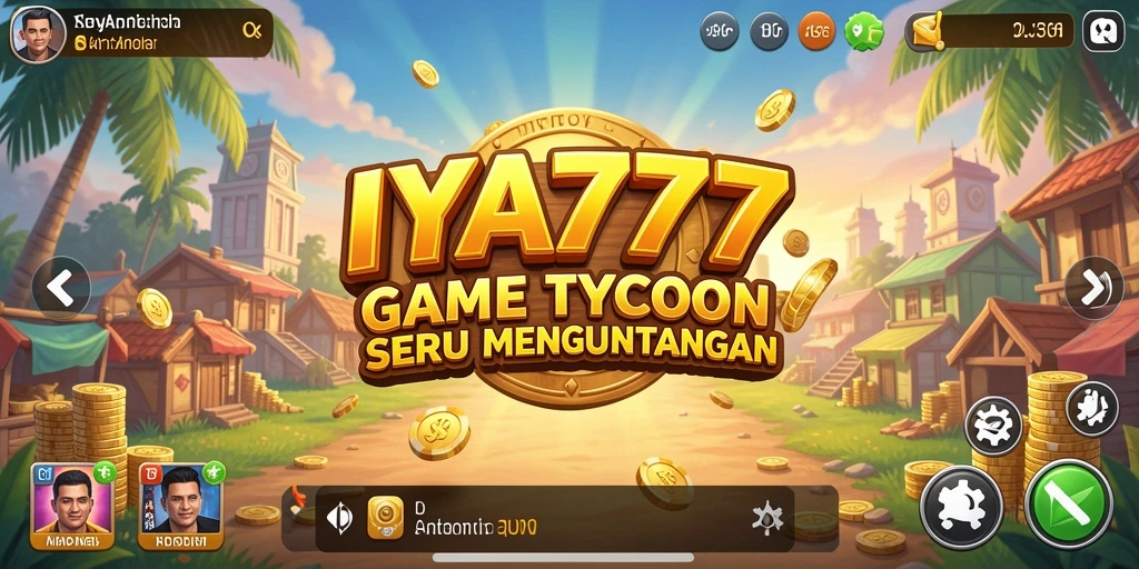 Tangkapan layar gameplay IYA777 menampilkan aksi seru dalam membangun bisnis.