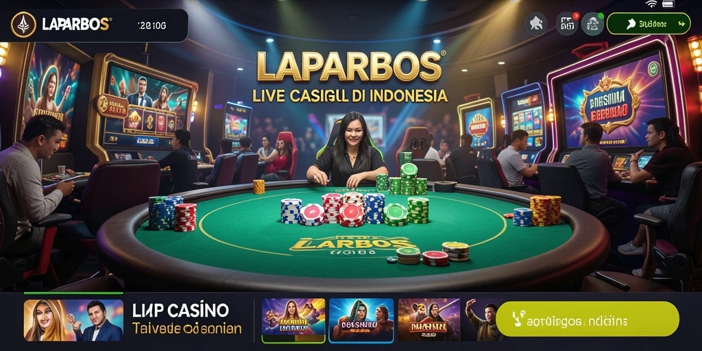 Tampilan gameplay menarik dari LAPARBOS dengan dealer langsung.