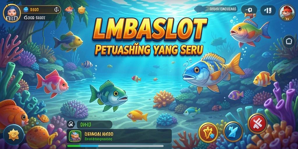 Tampilan gameplay memancing yang seru di LMBASLOT.