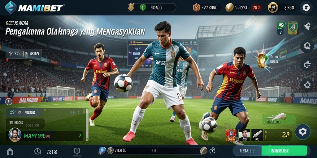 Tampilan gameplay MAMIBET menampilkan keseruan olahraga secara langsung.