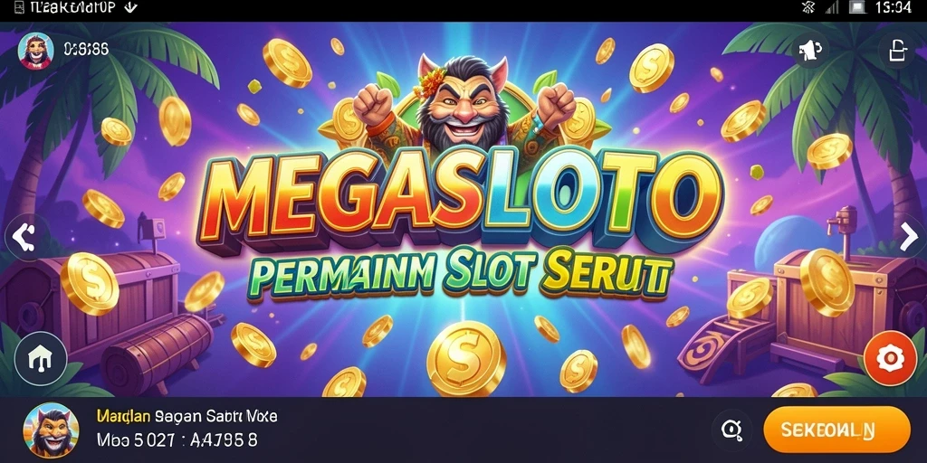 Tampilan menakjubkan dari gameplay MEGASLOTO yang menyenangkan.