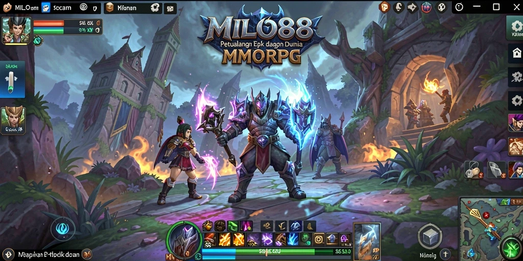 Tampilan gameplay epik dalam dunia <strong>MILO88</strong> yang memukau.