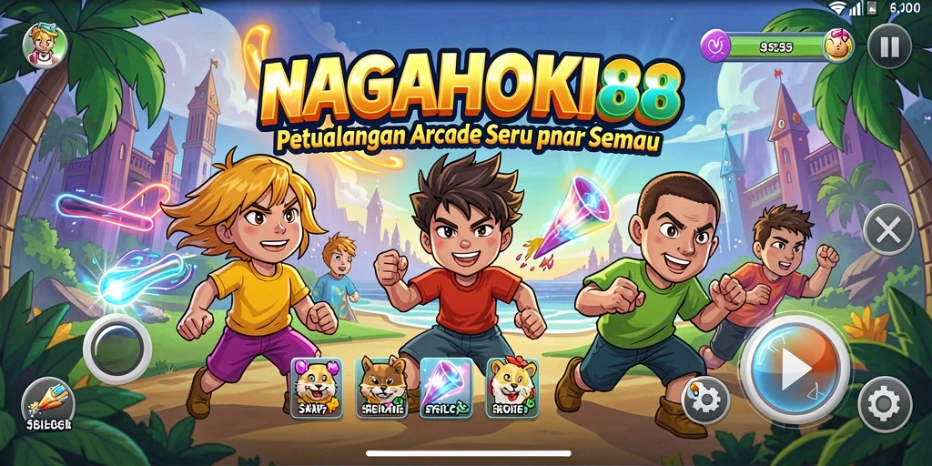 Screenshot gameplay NAGAHOKI88 menunjukkan aksi seru dalam arcade.