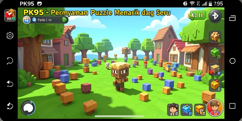 Tampilan gameplay PK95 yang menarik dan menantang.