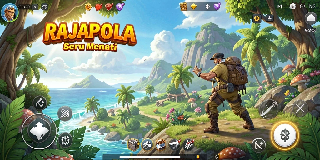 Tampilan gameplay RAJAPOLA yang mengasyikkan dan penuh petualangan.
