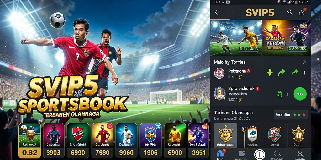 Tampilan gameplay SVIP5 saat melakukan taruhan olahraga.