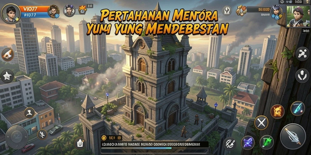 Tampilan gameplay menegangkan dalam VIO77 yang penuh strategi dan aksi.