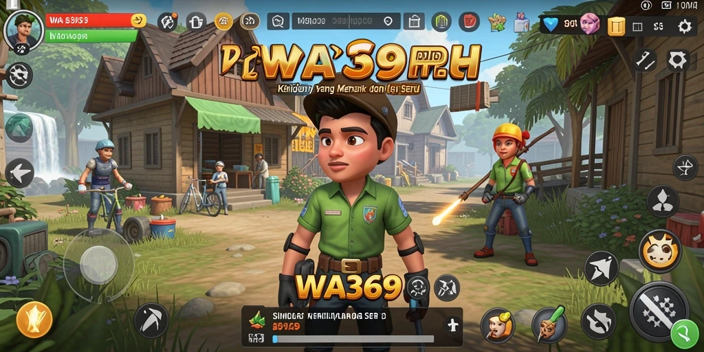 Screenshot gameplay WA369 yang menunjukkan interaksi karakter dalam simulasi.